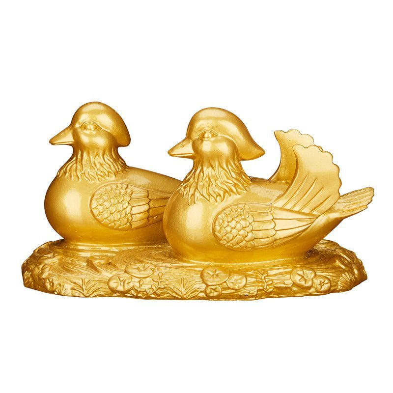 Kailash Way Resin Mandarin Duck Love Harmony Feng Shui Ornament