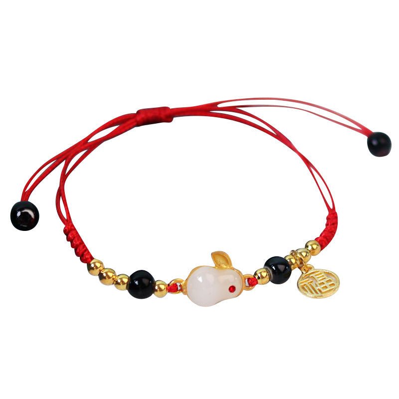 Kailash Way Jade Rabbit Prosperity Luck Bracelet