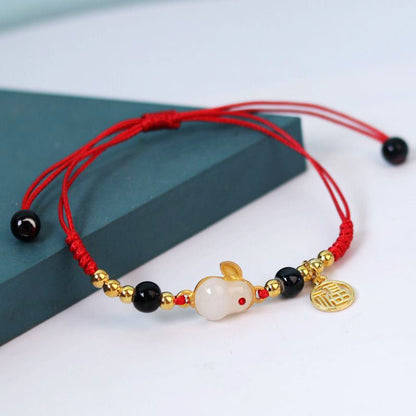 Kailash Way Jade Rabbit Prosperity Luck Bracelet