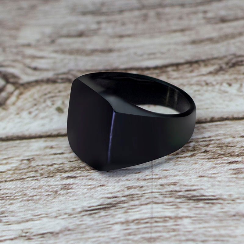 Kailash Way Black Onyx Shielding Energy Protection Ring