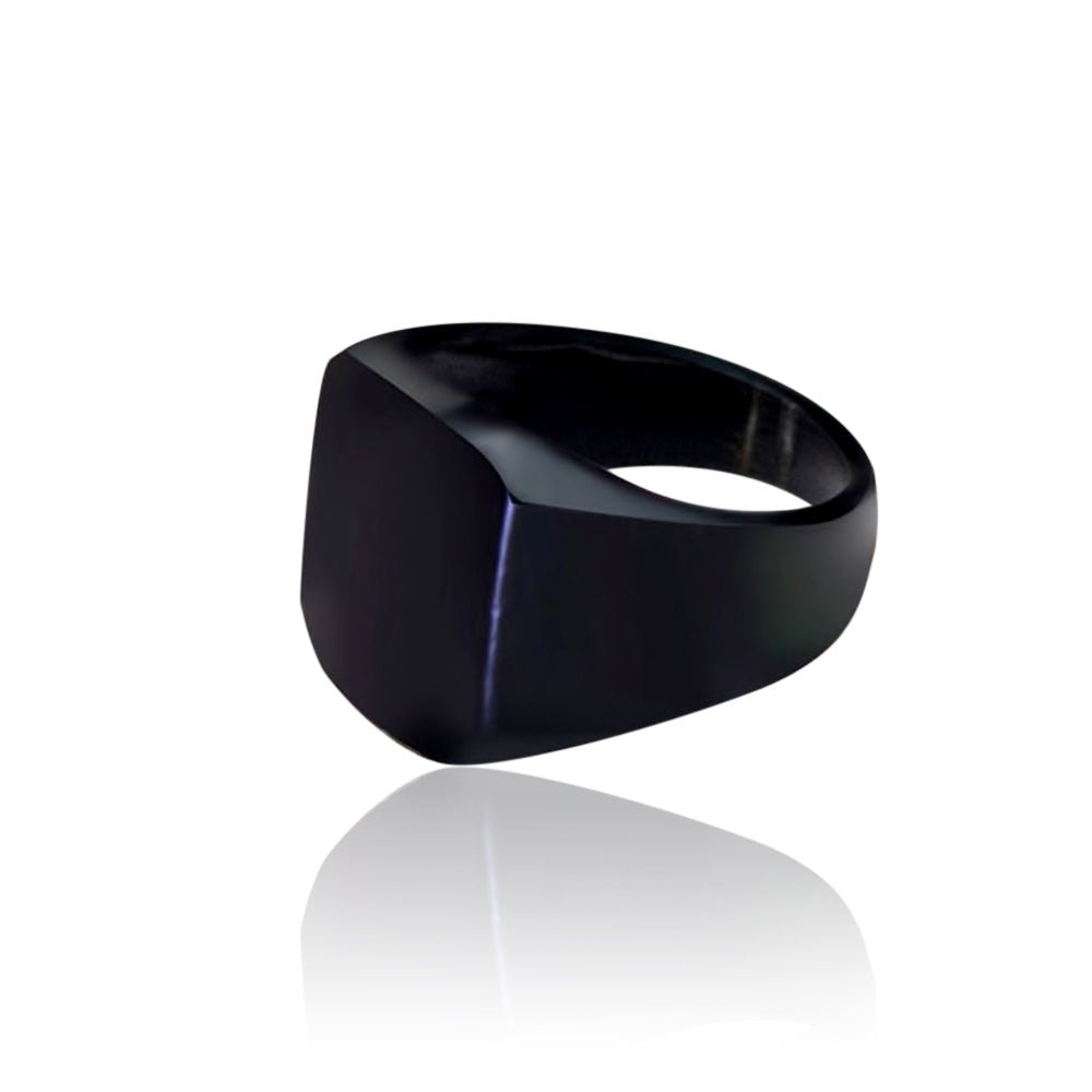 Kailash Way Black Onyx Shielding Energy Protection Ring