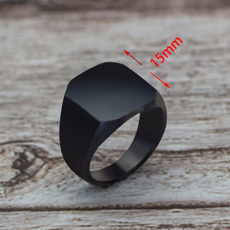 Kailash Way Black Onyx Shielding Energy Protection Ring