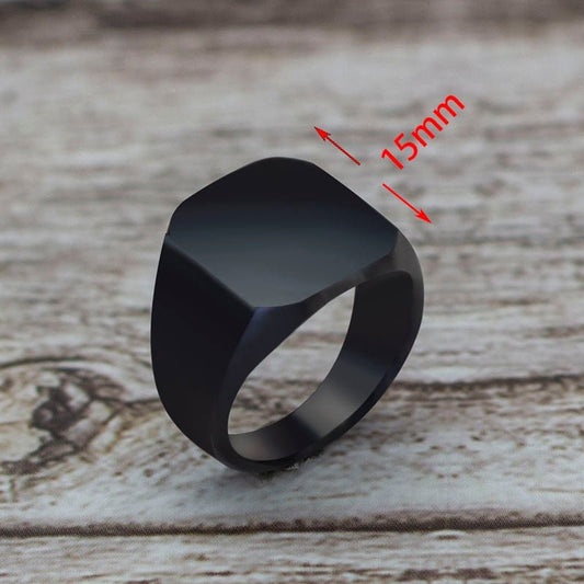 Kailash Way Black Onyx Shielding Energy Protection Ring