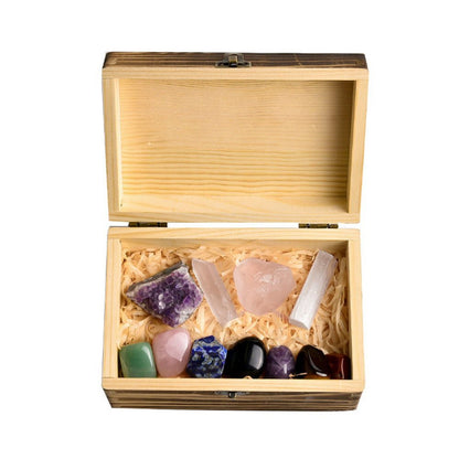 Kailash Way Natural Crystal Chakra Healing Positivity Box