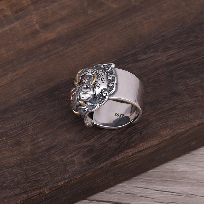 Kailash Way Adjustable Pixiu Prosperity Wealth Attraction Ring