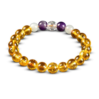 Kailash Way Amethyst Citrine Abundance Wealth Energy Bracelet