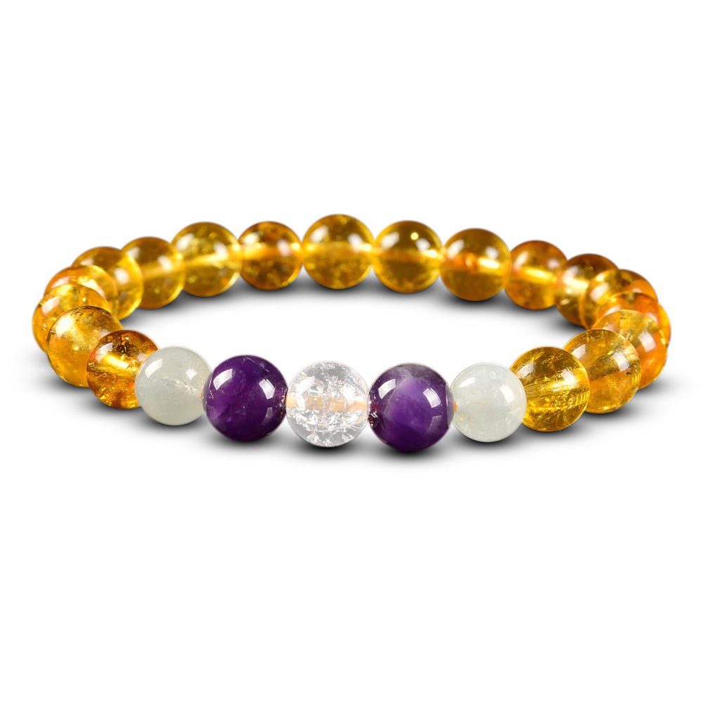 Kailash Way Amethyst Citrine Abundance Wealth Energy Bracelet
