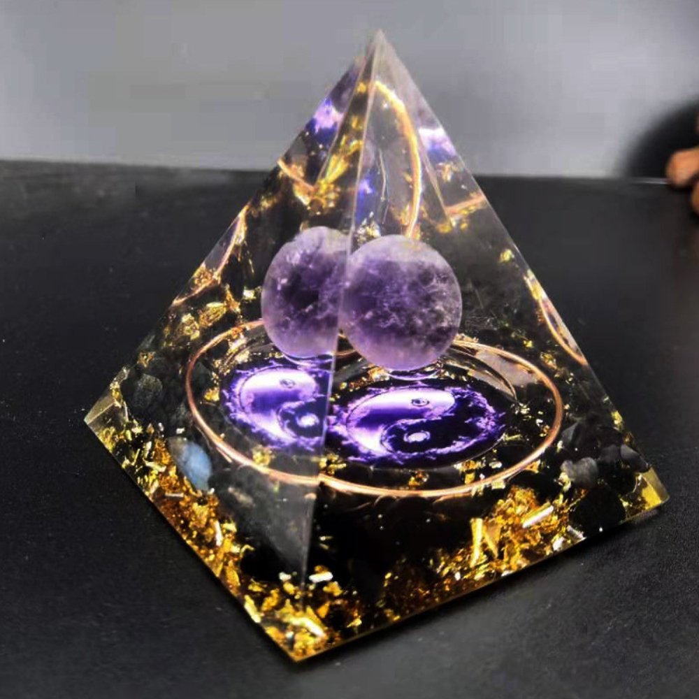 Kailash Way Crystal Pyramid Protection Serenity Energy Decor