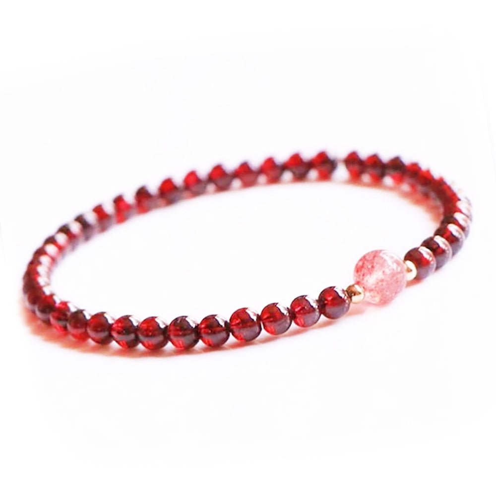 Kailash Way Garnet Lucky Charm Healing Energy Bracelet