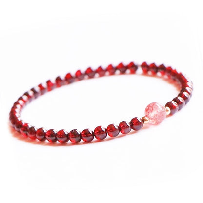 Kailash Way Garnet Lucky Charm Healing Energy Bracelet
