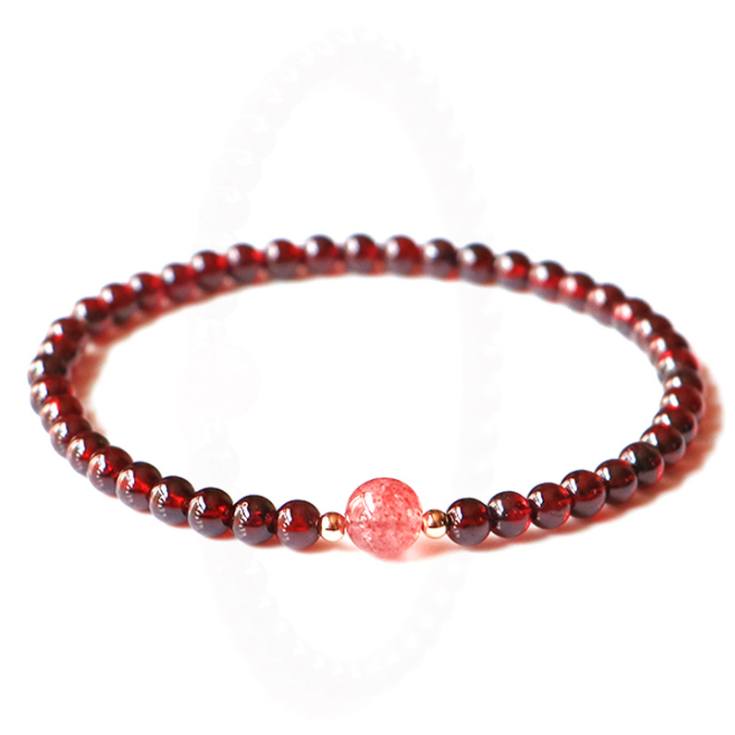 Kailash Way Garnet Lucky Charm Healing Energy Bracelet