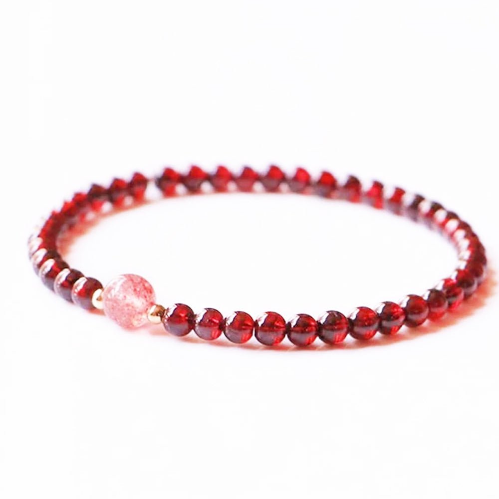 Kailash Way Garnet Lucky Charm Healing Energy Bracelet