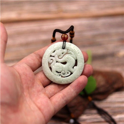 Kailash Way Jade Dragon Prosperity Protection Necklace