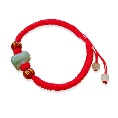 Kailash Way Jade Pig Wealth Attraction Luck Bracelet