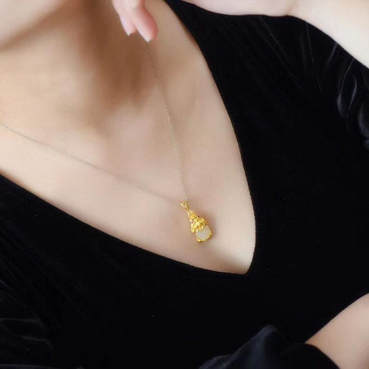 Kailash Way Jade Pixiu Abundance Wealth Necklace