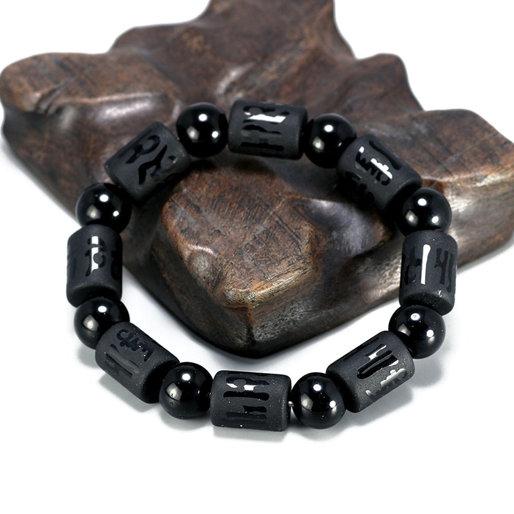 Kailash Way Obsidian Strength Protection Energy Healing Bracelet