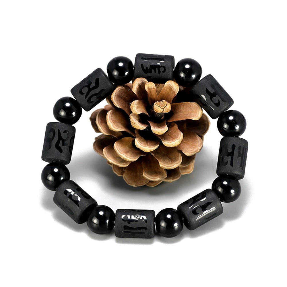 Kailash Way Obsidian Strength Protection Energy Healing Bracelet