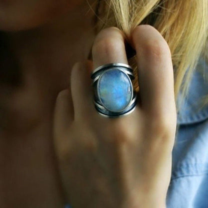 Kailash Way Moonstone Serenity Balance Energy Ring