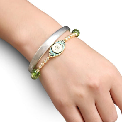 Kailash Way Peridot Abundance Prosperity Energy Bracelet