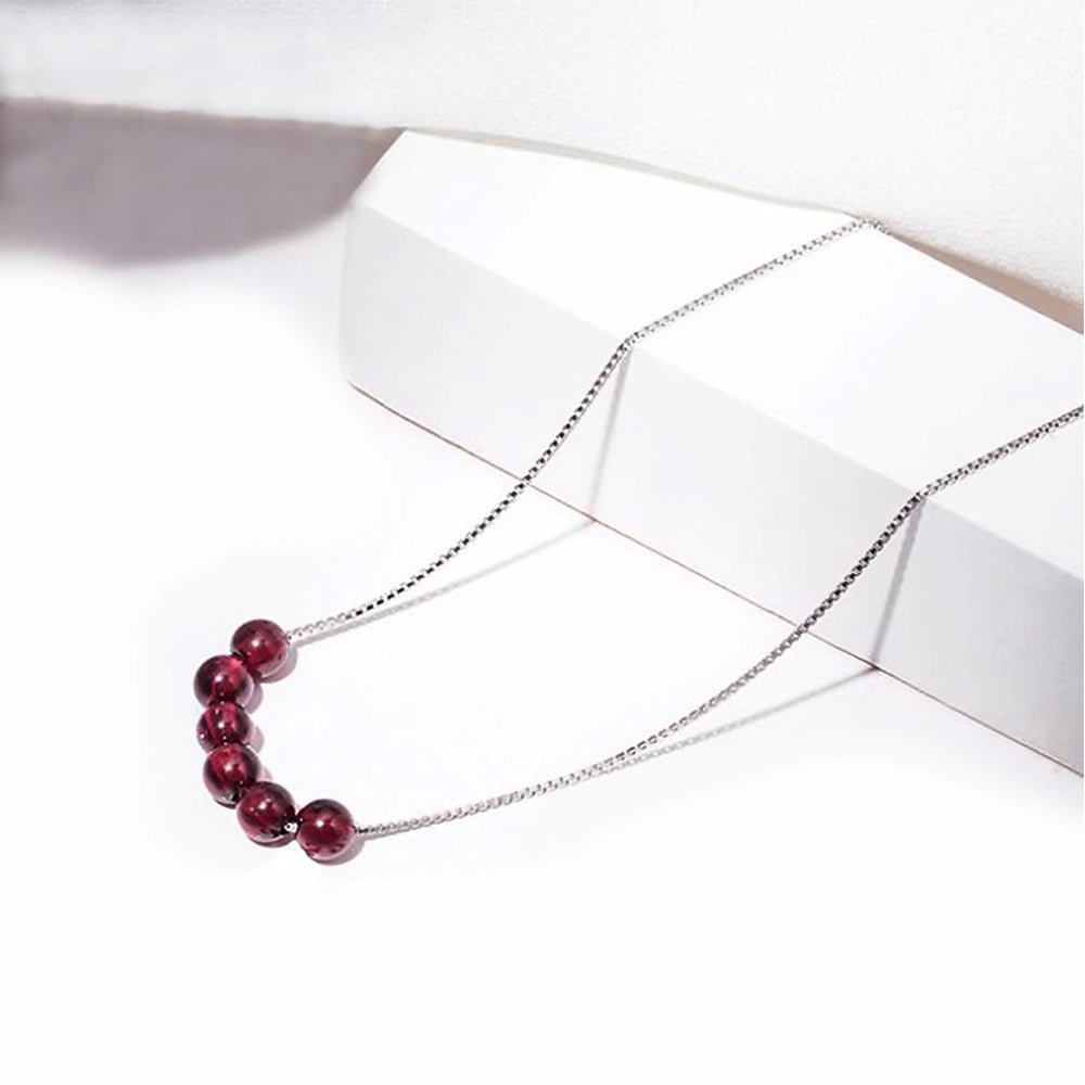 Kailash Way Red Garnet Vitality Joy Wealth Necklace