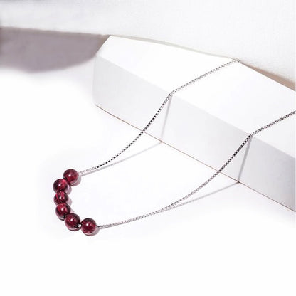 Kailash Way Red Garnet Vitality Joy Wealth Necklace