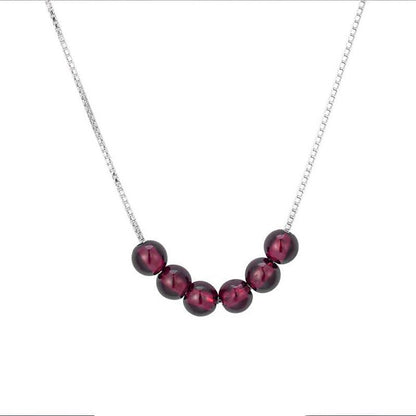 Kailash Way Red Garnet Vitality Joy Wealth Necklace