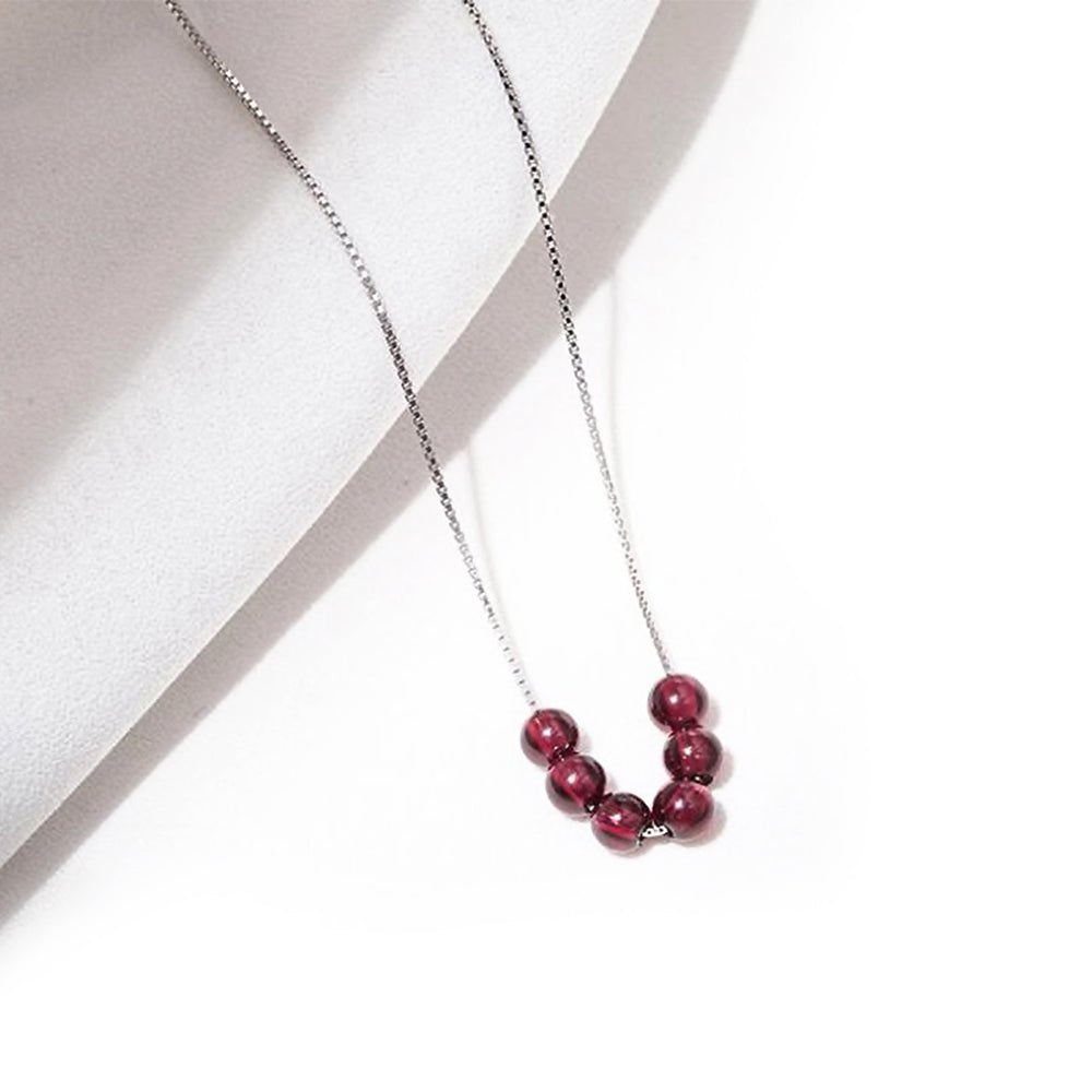 Kailash Way Red Garnet Vitality Joy Wealth Necklace