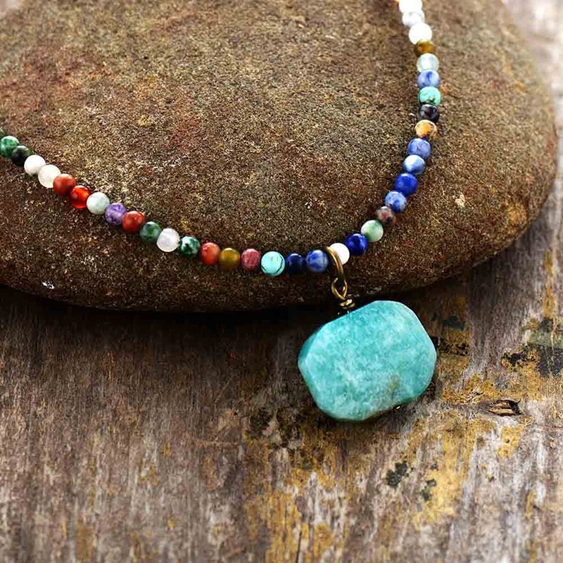 Kailash Way Amazonite Abundance Success Fortune Necklace