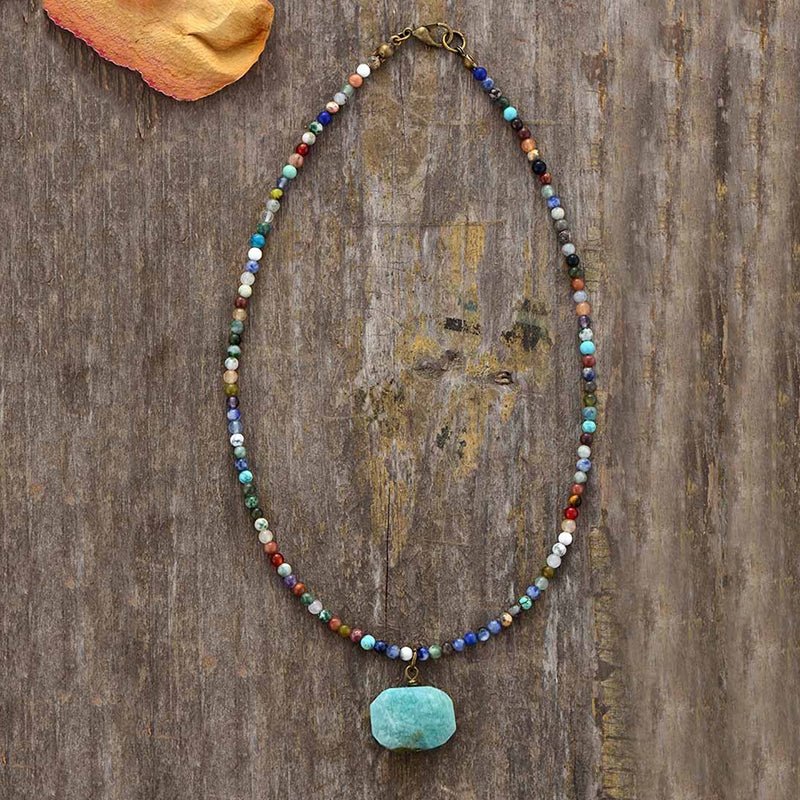 Kailash Way Amazonite Abundance Success Fortune Necklace