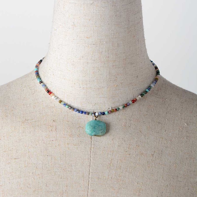 Kailash Way Amazonite Abundance Success Fortune Necklace