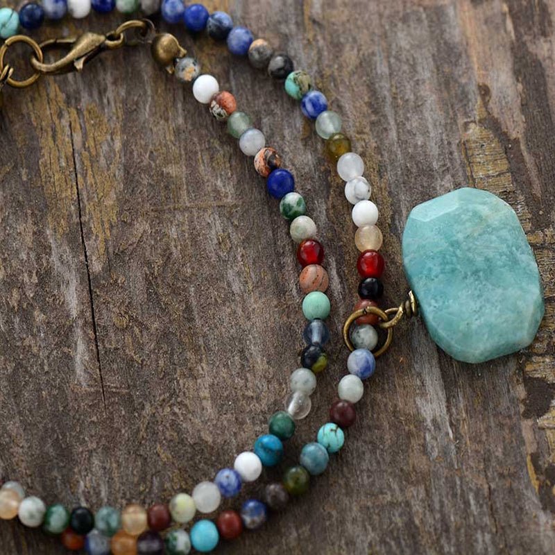 Kailash Way Amazonite Abundance Success Fortune Necklace