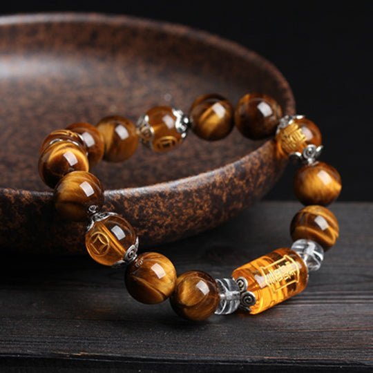 Kailash Way Tiger Eye Fortune Prosperity Protection Bracelet