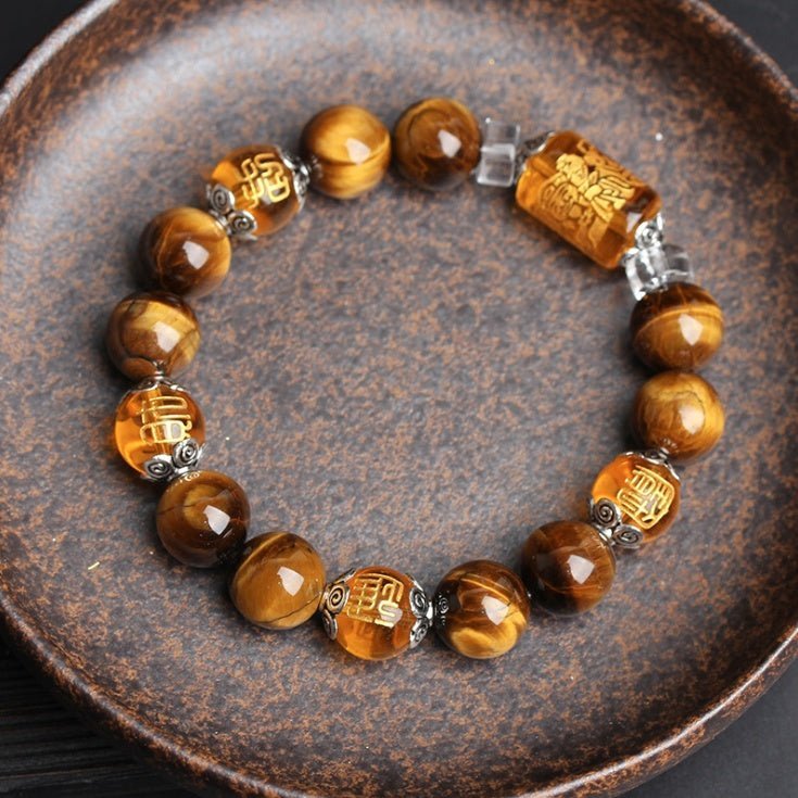 Kailash Way Tiger Eye Fortune Prosperity Protection Bracelet