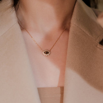 Kailash Way Tiger’s Eye Protection Inner-Strength Necklace