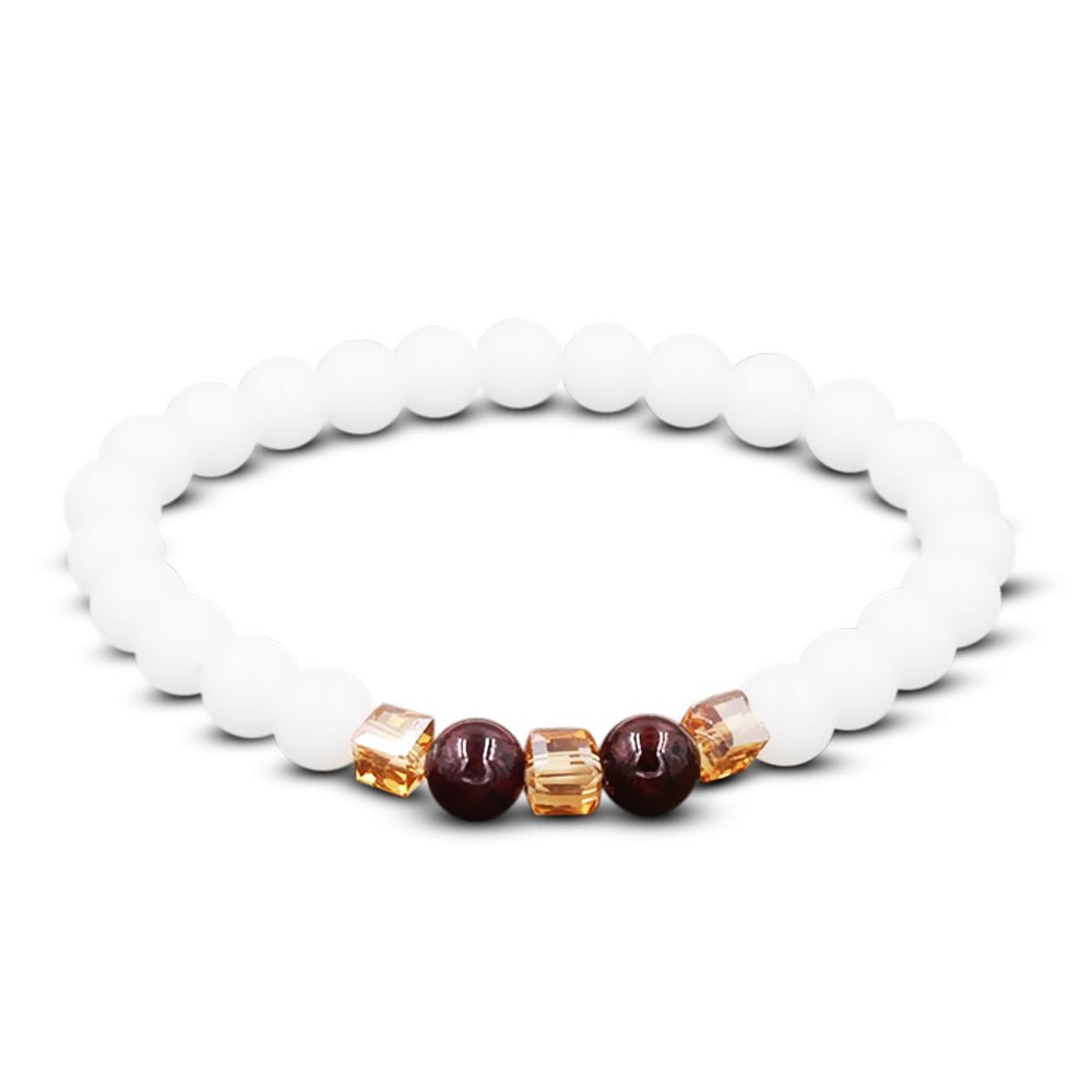 Kailash Way White Chalcedony Harmony Positivity Bracelet