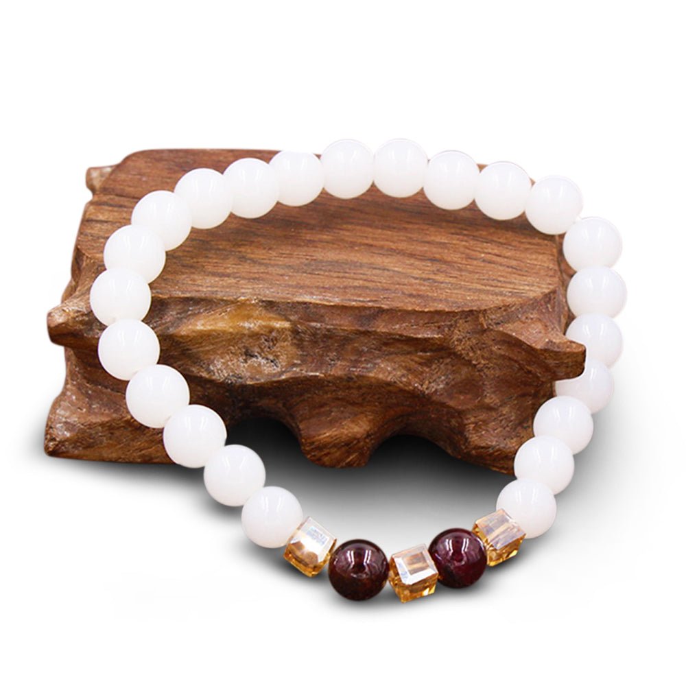 Kailash Way White Chalcedony Harmony Positivity Bracelet