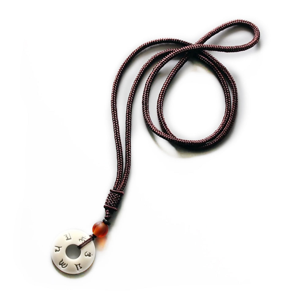 Kailash Way Handmade OM Wisdom Enlightenment Pendant Necklace