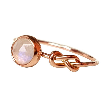 Kailash Way Pink Opal Infinity Hope Emotional Healing Ring