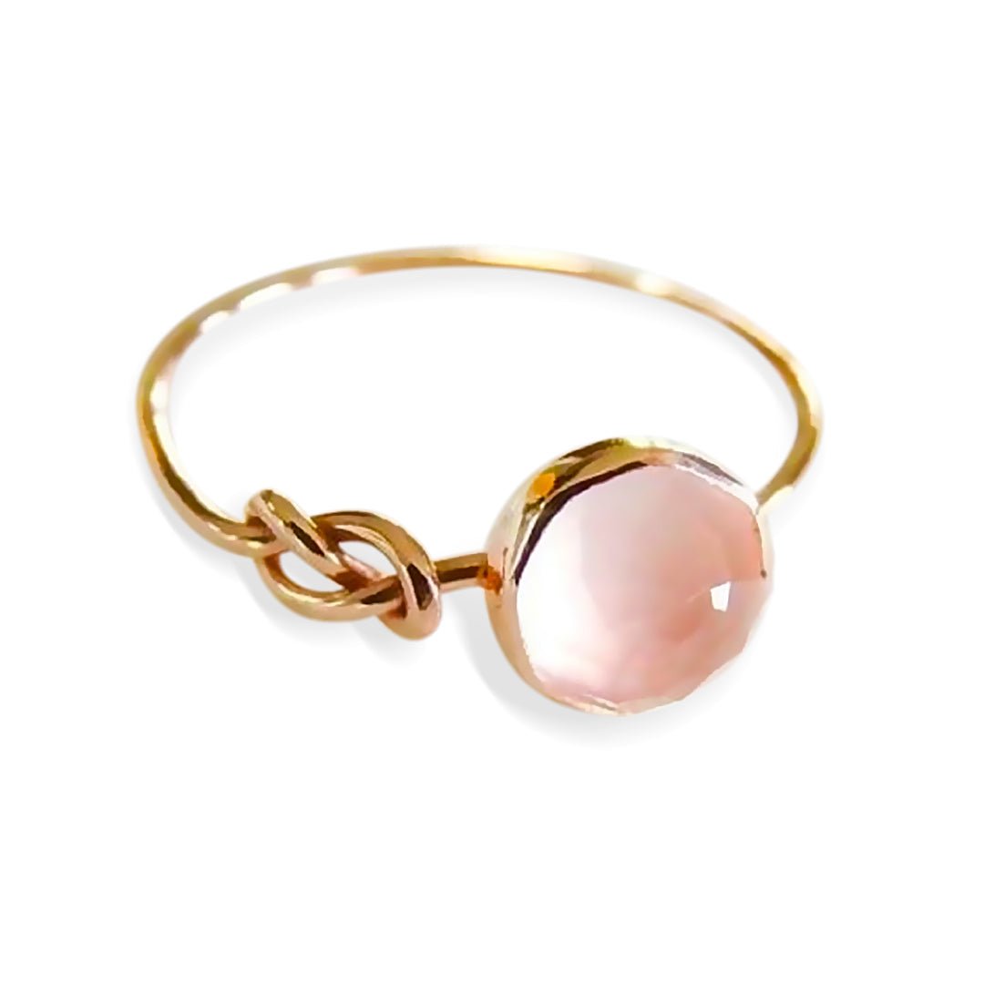Kailash Way Pink Opal Infinity Hope Emotional Healing Ring