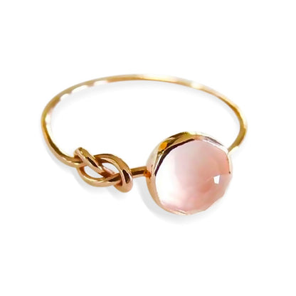 Kailash Way Pink Opal Infinity Hope Emotional Healing Ring