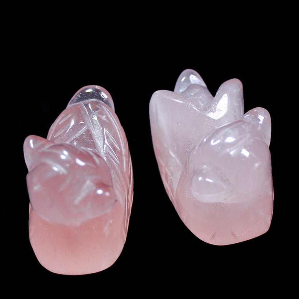 Kailash Way Pink Quartz Mandarin Ducks Eternal Love Ornament