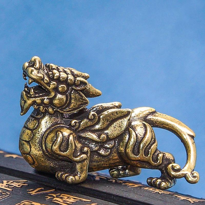 Kailash Way Copper Pixiu Wealth Attraction Keychain