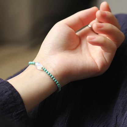 Kailash Way Moonstone Turquoise Pixiu Wealth Protection Bracelet