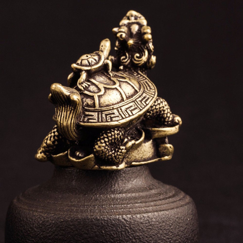 Kailash Way Fengshui Pixiu Turtle Prosperity Harmony Ornament