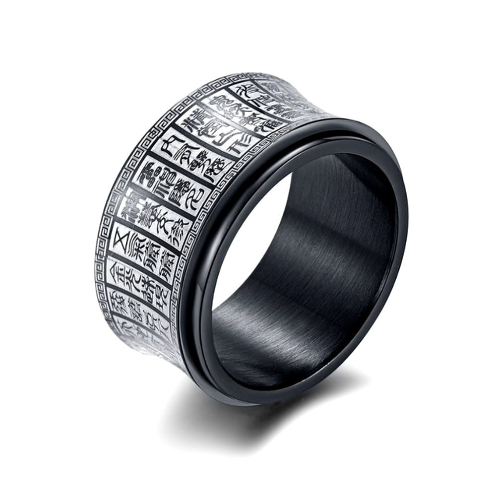 Kailash Way Rotating Mantra Prayer Protection Spinner Ring