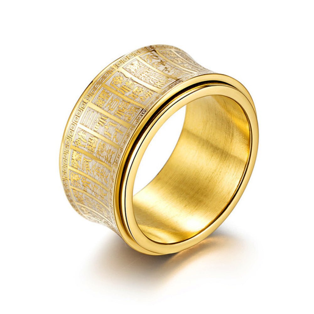 Kailash Way Rotating Mantra Prayer Protection Spinner Ring