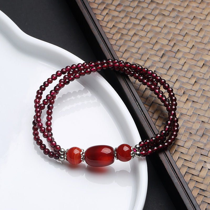 Kailash Way Garnet & Agate Love Passion Energy Bracelet
