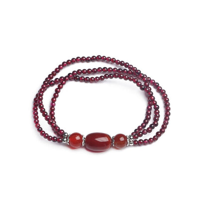 Kailash Way Garnet & Agate Love Passion Energy Bracelet