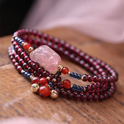 Kailash Way Garnet Love & Healing Multilayer Bracelet