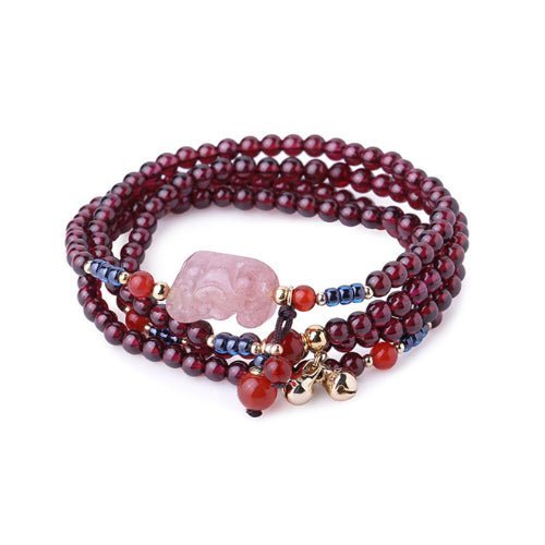 Kailash Way Garnet Love & Healing Multilayer Bracelet